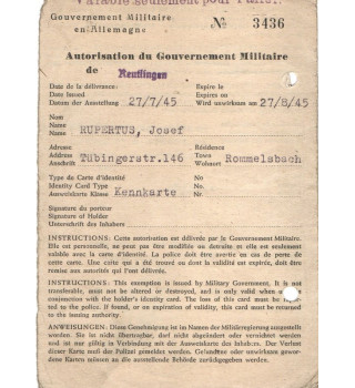 *Ensemble de documents -Ressortissant allemand*