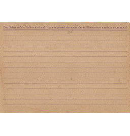 *Carte de correspondance*
