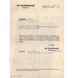 *Publication - Le combat pour la liberté*