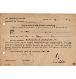 *Polizeiliches Führunszeugnis*