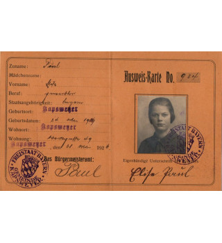 *Carte identité - Zone occupée*