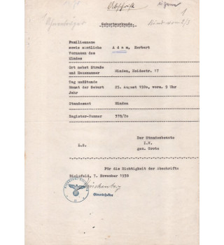 *Set documents - Jeune allemand*