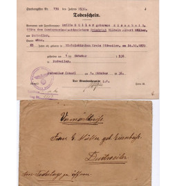 ** Saarländische Sterbeurkunde**