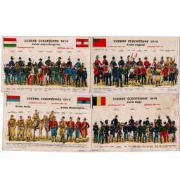 *Série de 4 cartes patriotiques*