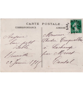 *Carte postale française WWI*