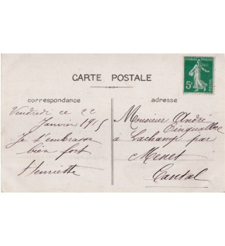 *Carte postale française WWI*