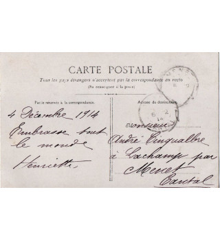 *Carte postale française WWI*