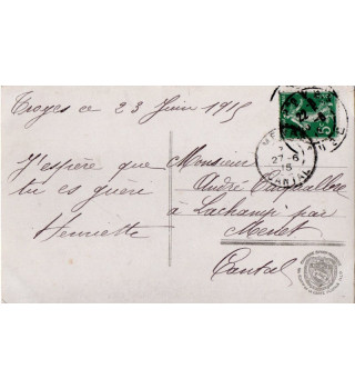 *Carte postale française WWI*