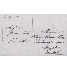 *Französische Postkarte aus dem Ersten Weltkrieg*