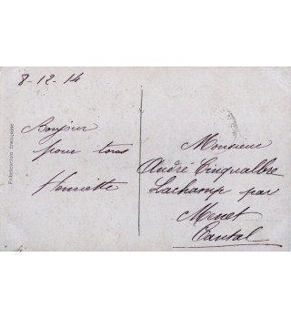 *Carte postale française WWI*