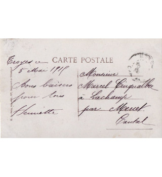 Carte postale française WWI*