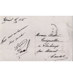 *Französische Postkarte aus dem Ersten Weltkrieg*