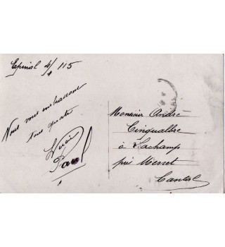 *Französische Postkarte aus dem Ersten Weltkrieg*