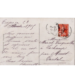 *Carte postale française WWI*