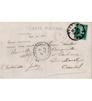 *Französische Postkarte aus dem 1. Weltkrieg *