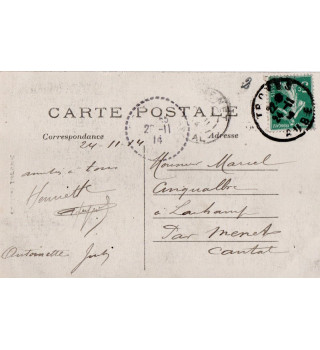 *Französische Postkarte aus dem 1. Weltkrieg*