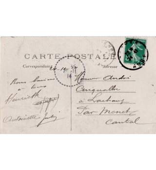 *Französische Postkarte aus dem 1. Weltkrieg*