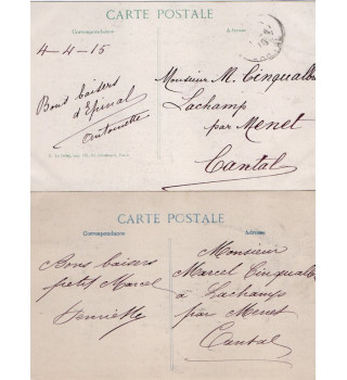 *Cartes  postales  française WW1