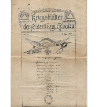 *Kriegsblätter*