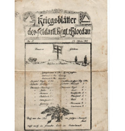 *Kriegsblätter**