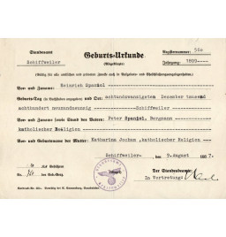 *Geburtsurkunde*