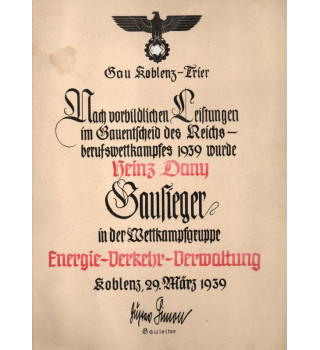 *Urkunde - Gausieger*