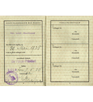 *Deutsches Reich  - Reisepass*