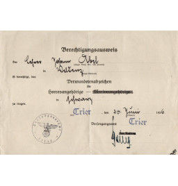 *Urkunden - Militärpass*