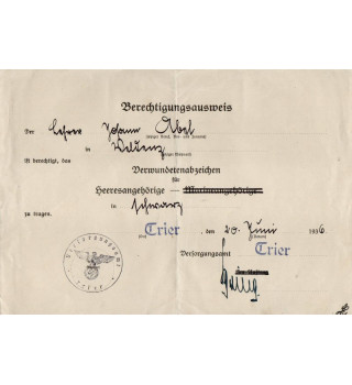 *Urkunden - Militärpass*
