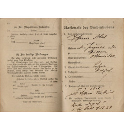 *Urkunden - Militärpass*