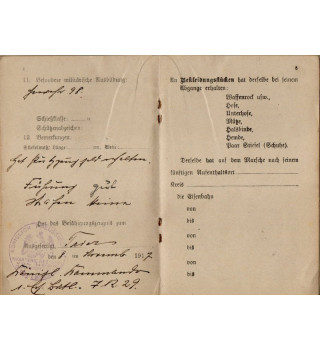 *Urkunden - Militärpass*