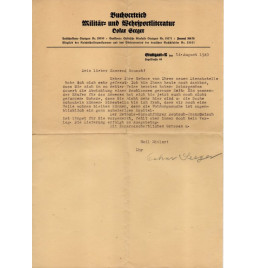 *Lettre de congratulations*