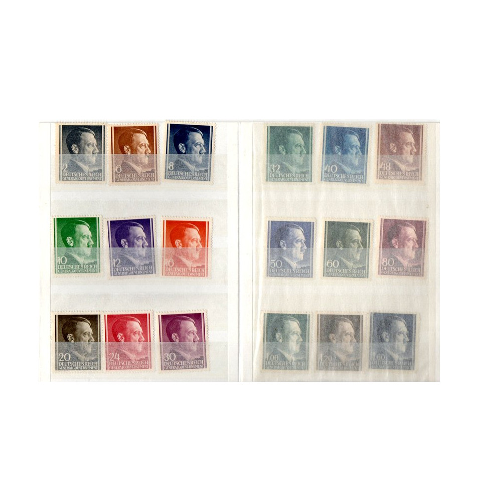 *Timbres postes - Séries Generalgouvernement 1941*