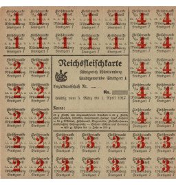 *Reichsfleischkarte* 1917*
