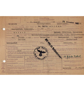 *Reichsbahn-Anwärterregistrierung*
