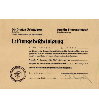 *Deutsche Stenografen der Deutschen Arbeitsfront*