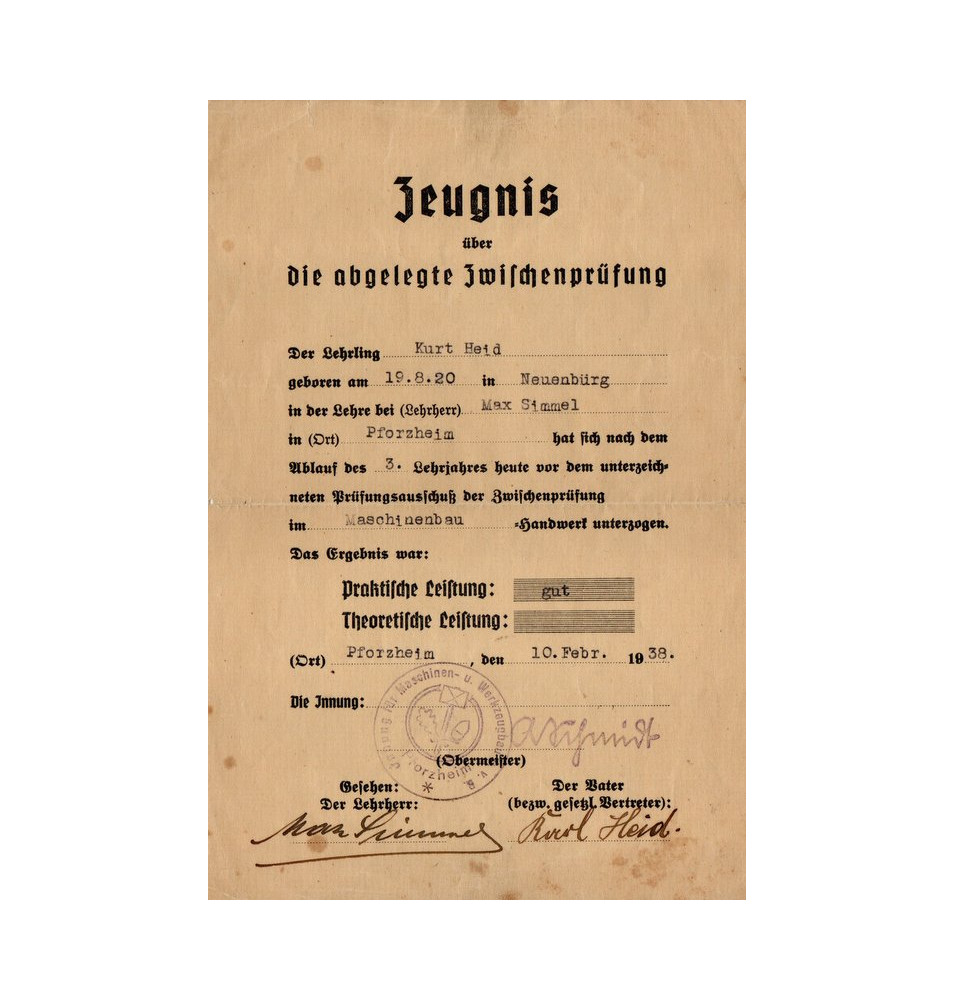 *Certificat - Génie civil*