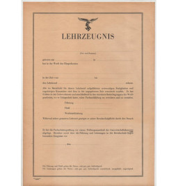 *Luftwaffe Lehrzeugnis *