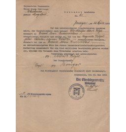 Certificat de reconnaissance*