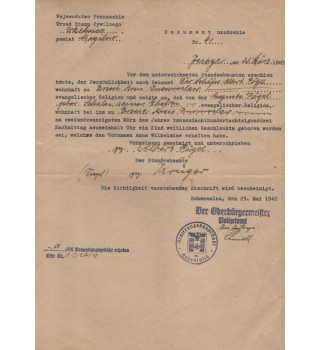 Certificat de reconnaissance*