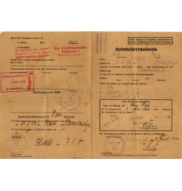 *Carte d'identité de rapatrié*