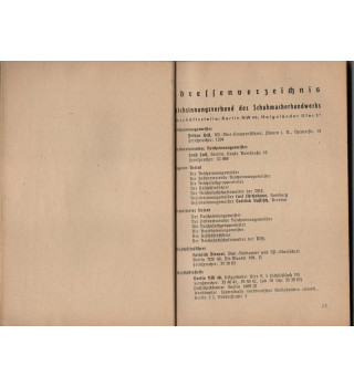 *Annuaire de la cordonnerie allemande - 1942 *