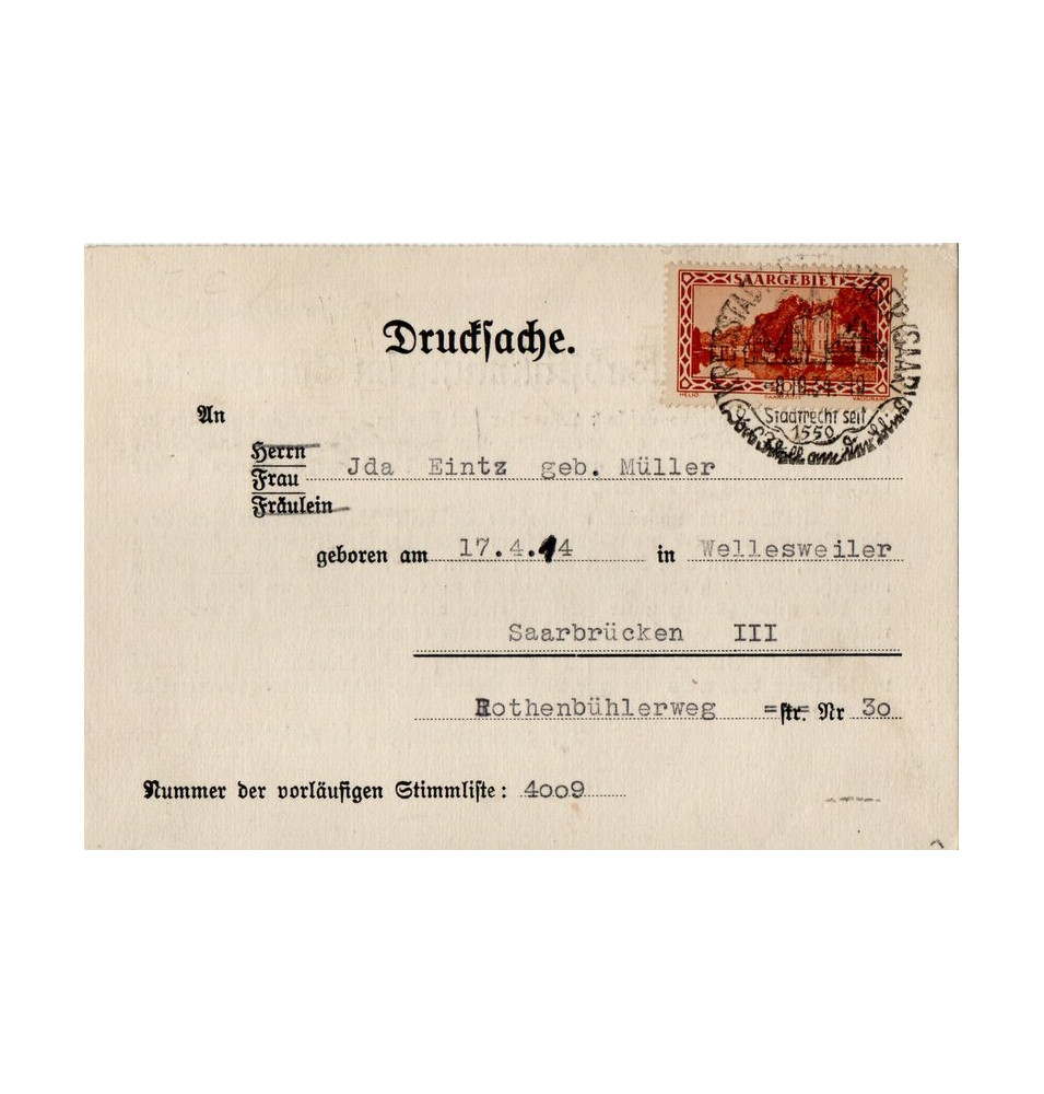 *Karte zur Abstimmung im Saarland*