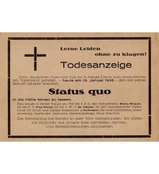 *Propagandapostkarte - Status quo*