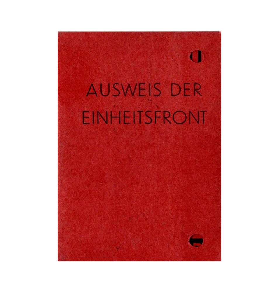 *Carte de membre parti communiste*