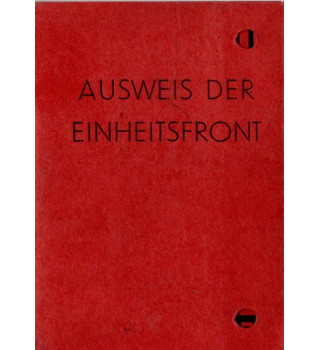 *Carte de membre parti communiste*