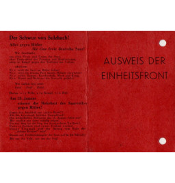 *Carte de membre parti communiste*