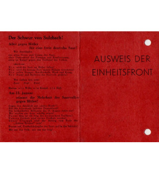 *Carte de membre parti communiste*