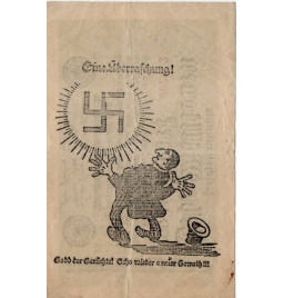 *Kleine NSDAP-Propaganda-Banknote*