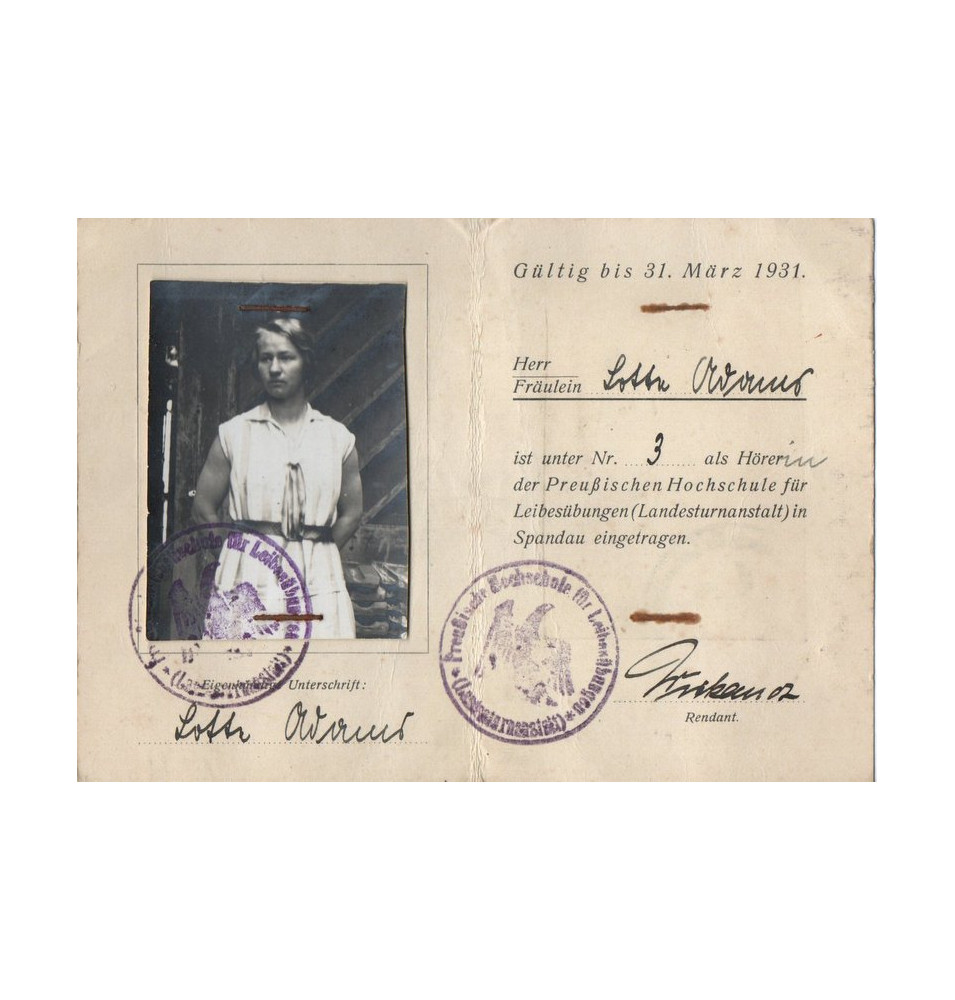 *Certificat prussien école  sportive* *